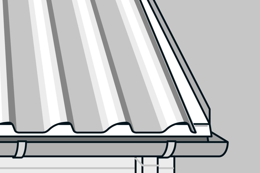  montarea acoperisului de tabla pentru casuta de gradina 5 