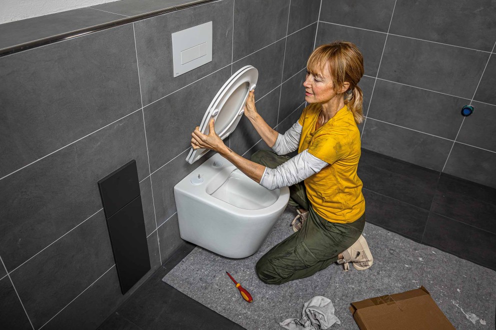 Fixarea capacului de WC Fixarea capacului de WC