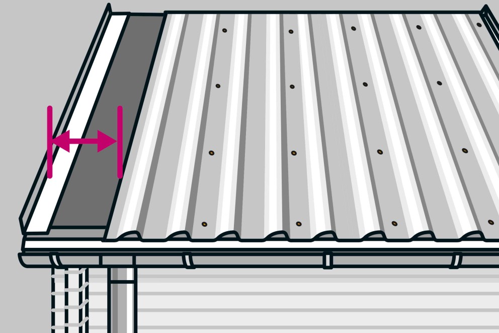  montarea acoperisului de tabla pentru casuta de gradina 8 