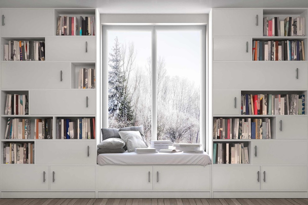 Amenajarea spatiilor mici biblioteca pentru living Amenajarea spatiilor mici biblioteca pentru living