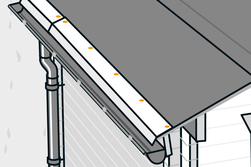  montarea acoperisului de tabla pentru casuta de gradina 2 