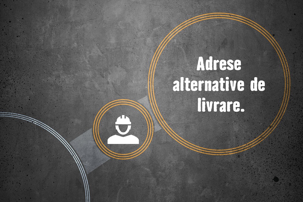 Adrese alternative de livrare Contul de client HORNBACH Adrese alternative de livrare Contul de client HORNBACH