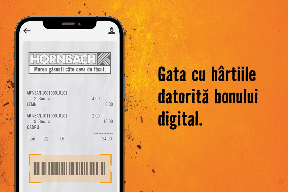 Smartphone cu bonus digital Hornbach