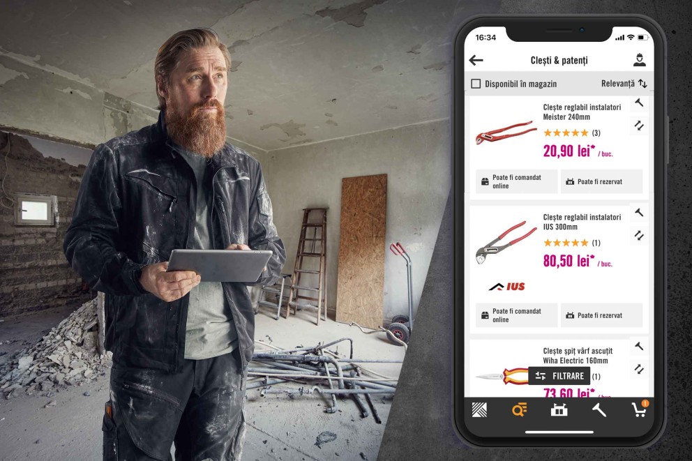 Aplicatia HORNBACH Sortimentul Aplicatia HORNBACH Sortimentul