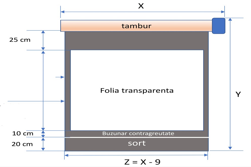 Folia transparenta cu capse si bride 2 Folia transparenta cu capse si bride 2