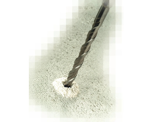 Burghiu elicoidal găurește o suprafață