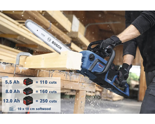 Drujba cu acumulator Bosch taie lemn