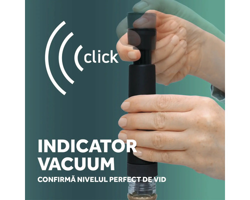 Pompă de vid pentru vin cu indicator de vid pentru sticle de vin