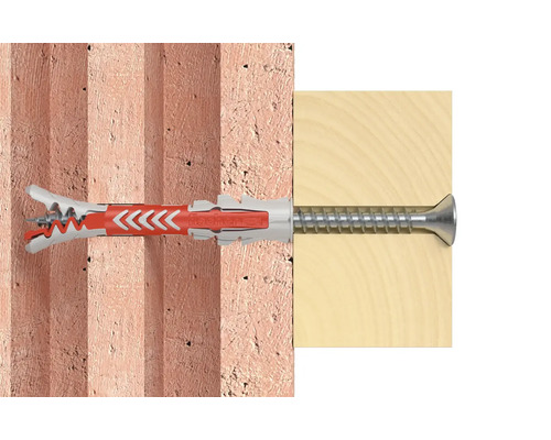 Diblu Fischer cu șurub în zid și lemn