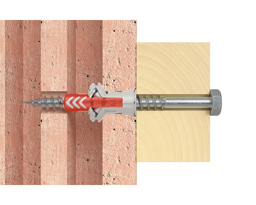 Diblu universal cu șurub în zidărie și lemn