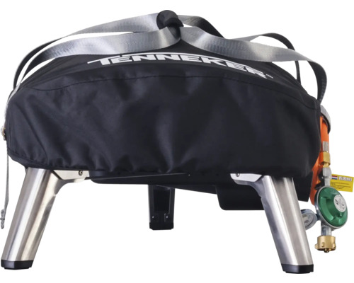 Grătar portabil pe gaz cu husă și curele de transport
