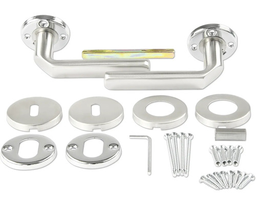 Set de feronerie pentru uși cu mânere de ușă și material de fixare