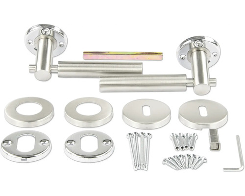 Set de feronerie pentru uși cu mânere de ușă, rozete, șuruburi și accesorii