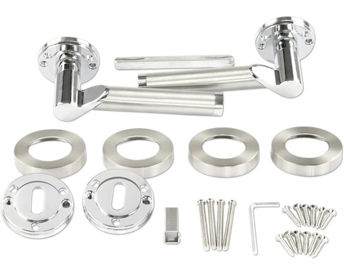 Set de feronerie pentru uși din metal cu șuruburi și accesorii