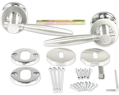Set clanță de ușă cu șuruburi și accesorii