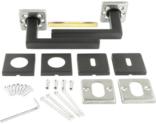 Set mânere de ușă cu material de montaj