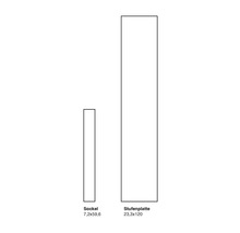 Bază 7,2x59,6 și placă de treaptă 23,3x120