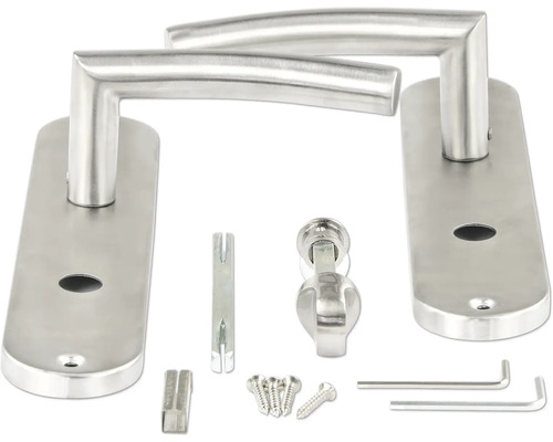 Set mânere de ușă din oțel inoxidabil cu accesorii