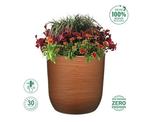Ghiveci cu plante, rezistent la îngheț și la căldură, fabricat din material reciclat 100%