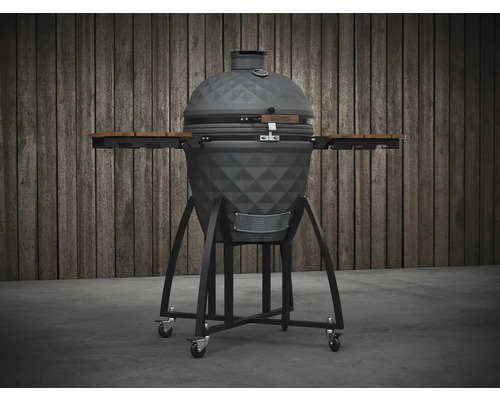 Grătar ceramic cu mese laterale și role