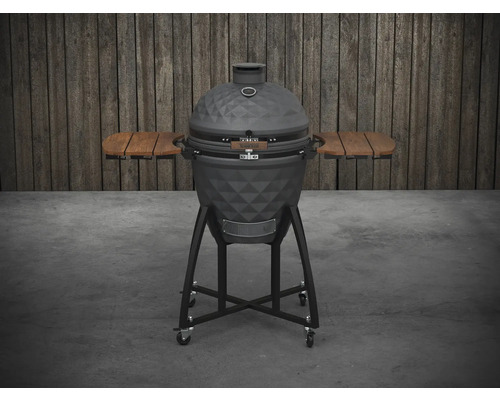 Grătar ceramic cu mese laterale și role