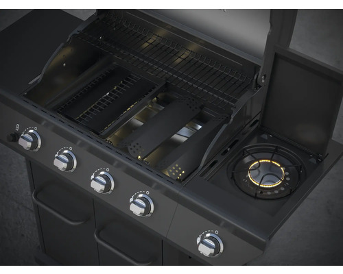 Grătar hibrid pe gaz și cărbuni Tenneker Dual Graphite 5 | HORNBACH