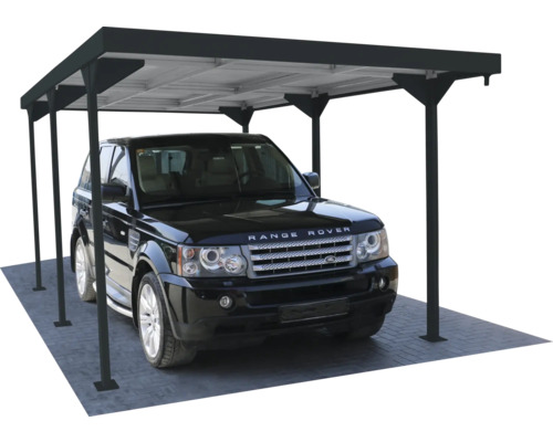 Mașină sub un carport