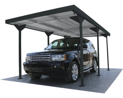 Mașină sub un carport