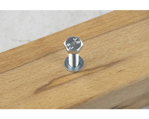 Șurub hexagonal cu șaibă în lemn