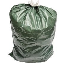 Sac de gunoi plin, din plastic, cu bandă de închidere