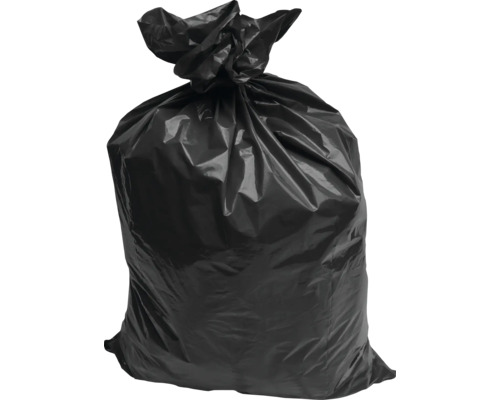 Sac de gunoi plin, înnodat