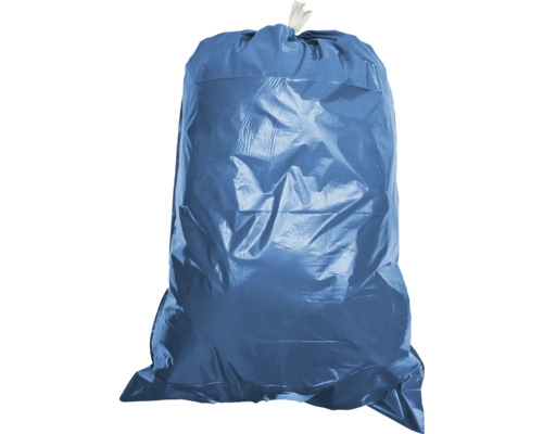 Sac de gunoi albastru umplut