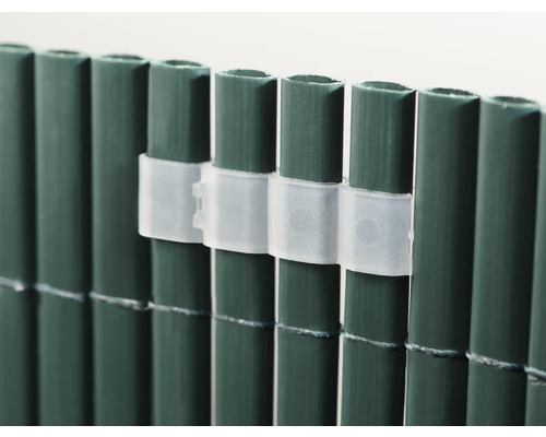 Gard de protecție vizuală cu clipsuri de fixare transparente