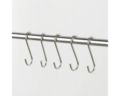Bară metalică cu cârlige S pentru agățat