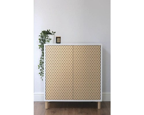 Dulap cu uși, plante și lumânare