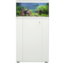 Acvariu complet cu plante, pietre și dulap