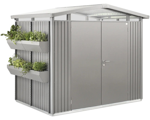 Cabină metalică de grădină cu jardiniere