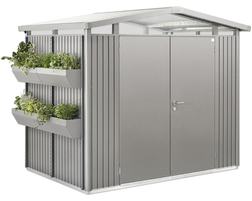 Cabină de scule metalică cu jardiniere și ușă dublă