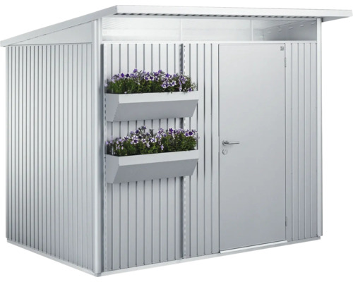 Dulap de grădină din metal cu jardiniere