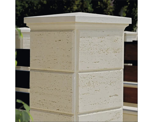 Stâlp decorativ de gard din piatră pentru exterior