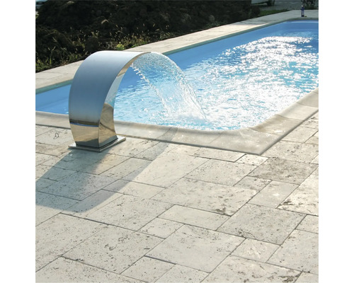 Piscină cu cascadă din oțel inoxidabil