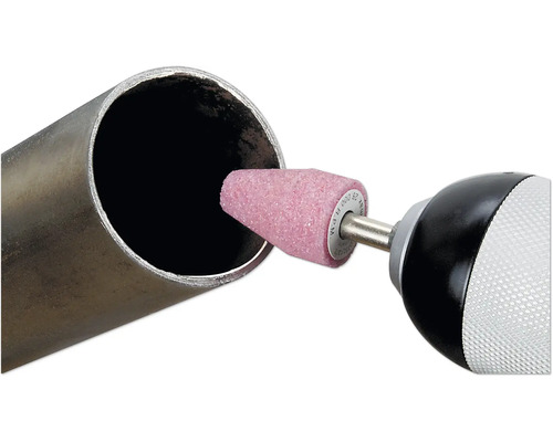 Piatră de șlefuit conică pentru prelucrarea metalelor în uz