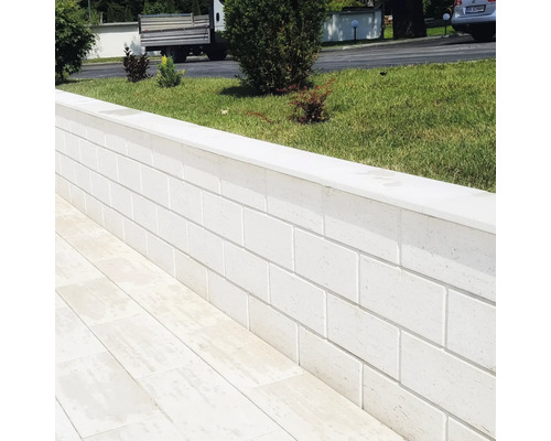 Zid și alee din material de piatră la exterior