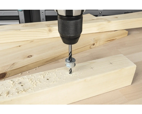 Burghiu dibluri lemn Wolfcraft Ø6mm cu opritor de adâncime | HORNBACH