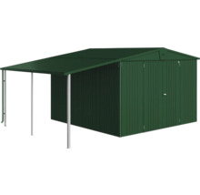 Magazie de grădină metalică cu carport
