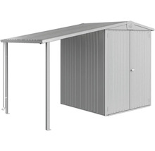 Cabină metalică de grădină cu anexă