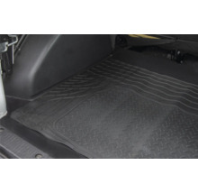 Covoraș negru de cauciuc pentru podea, pentru interiorul vehiculului, cu model striat