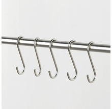 Bară metalică cu cârlige în formă de S pentru agățat