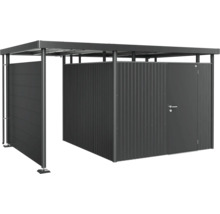 Șopron de scule cu acoperiș și ușă glisantă