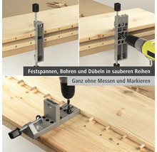 Dispozitiv pentru dibluri cu mașină de găurit pe scânduri de lemn